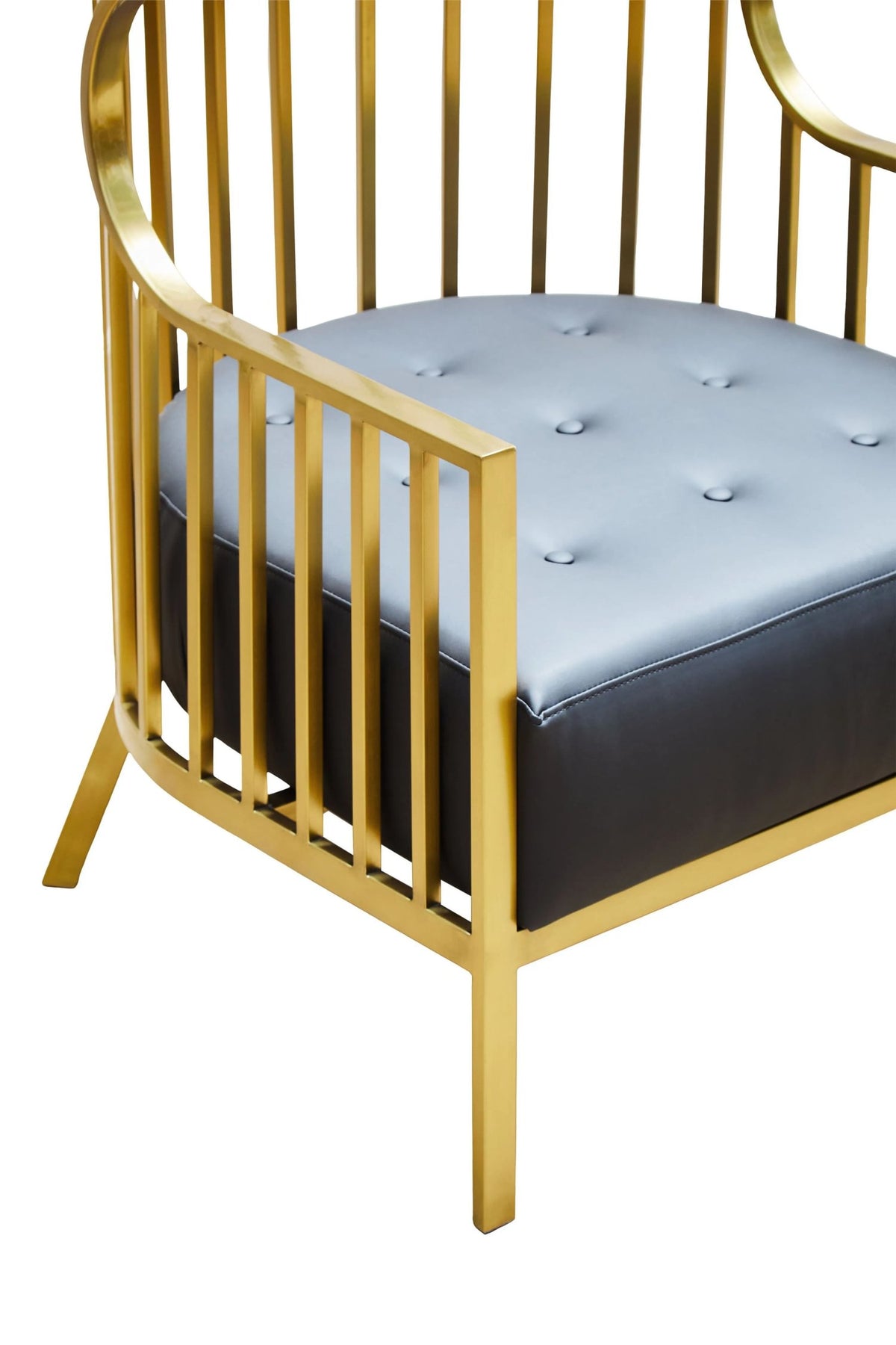 Notting Brushed Gold Dome Cage Chair
