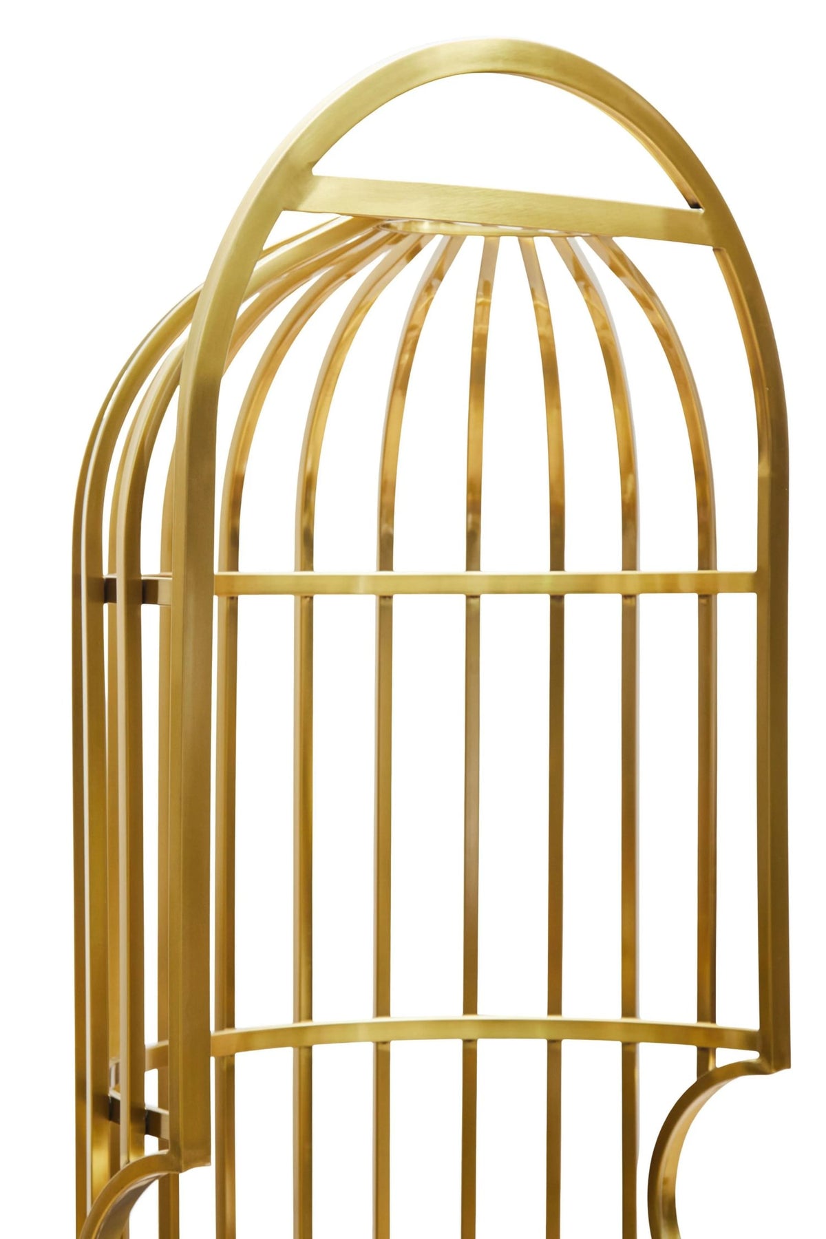 Notting Brushed Gold Dome Cage Chair