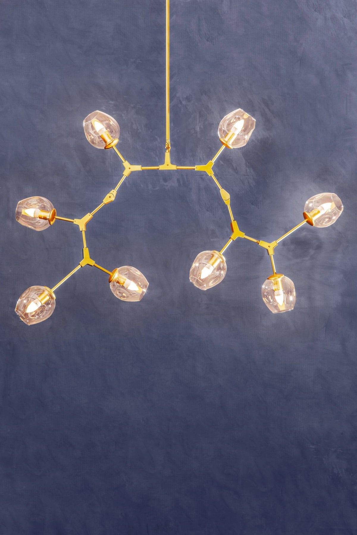 Cambridge Gold Finish Adjustable 8 Arm Statement Pendant Light