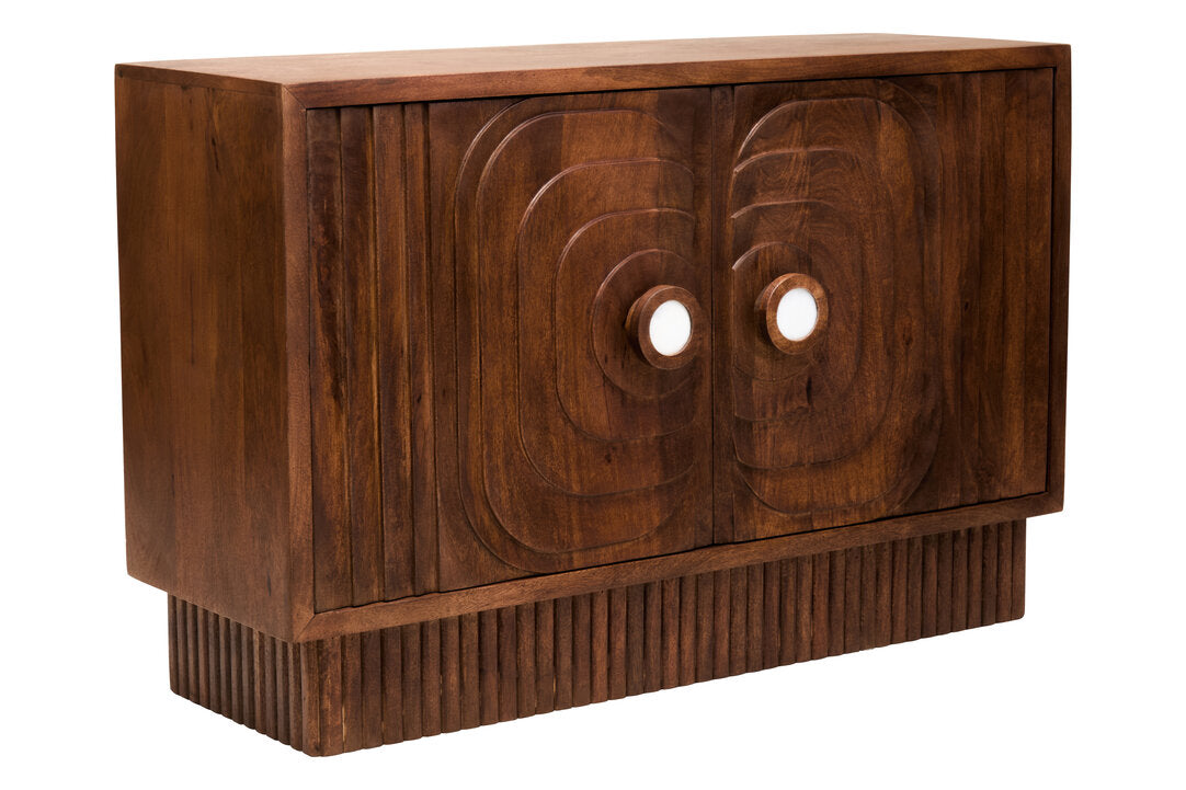 Brooklyn Two Door Mango Wood Carved Sideboard