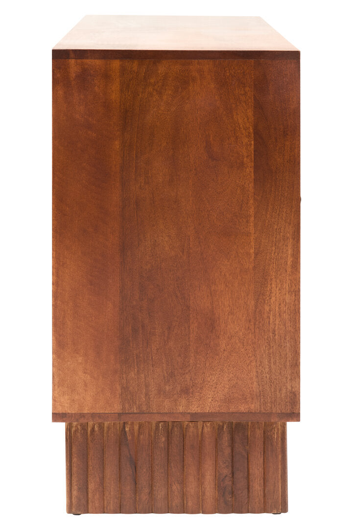 Soho Four Door Mango Wood Hammered Sideboard
