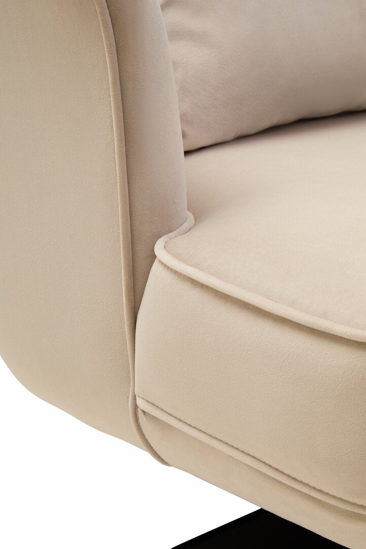 Harrogate Cream Velvet Swivel Chair