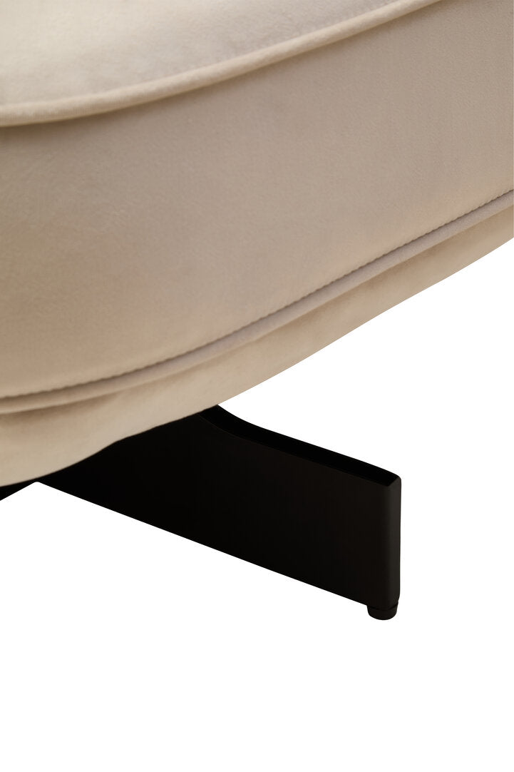 Harrogate Cream Velvet Swivel Chair