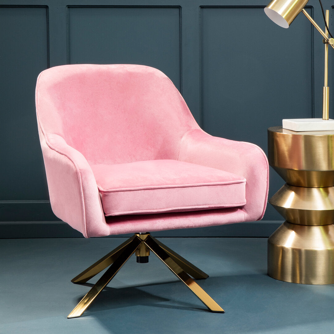 Vienna Pink Velvet Chair