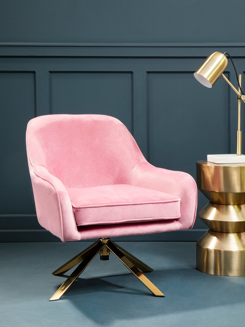 Vienna Pink Velvet Chair