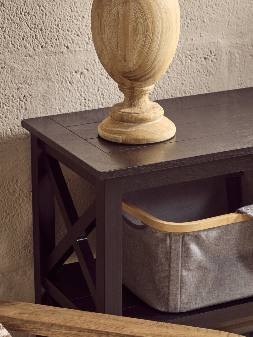 Savoy Three Shelf Large Black Bookcase