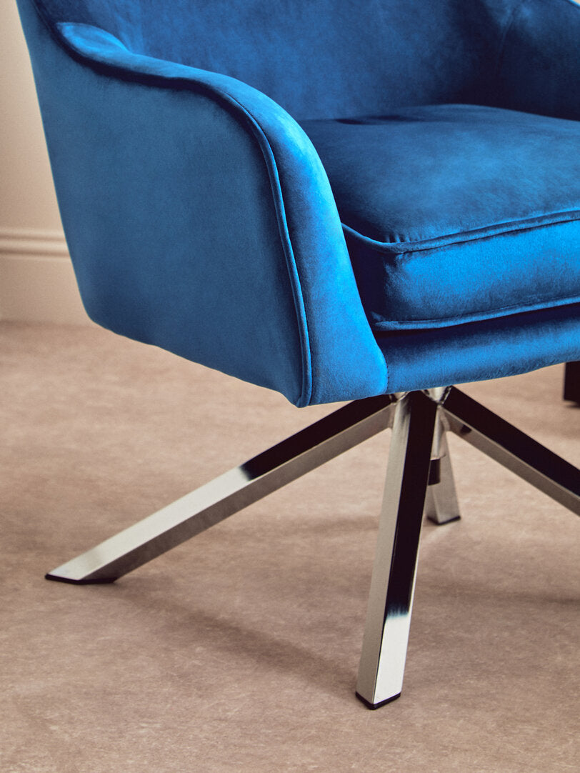 Vienna Midnight Velvet Chair