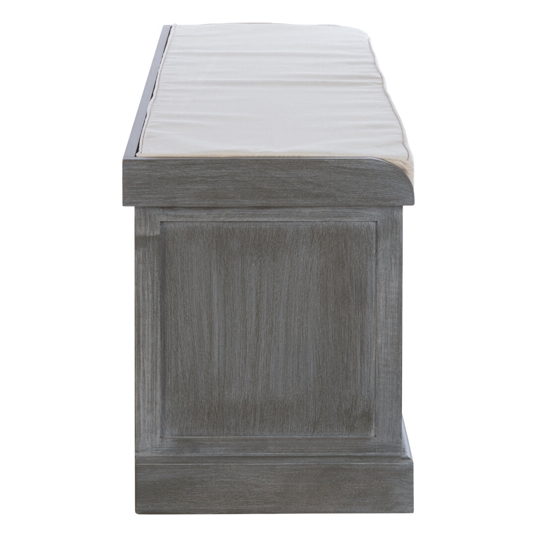 Savoy Grey Three Drawer Storage Bench with Cushion