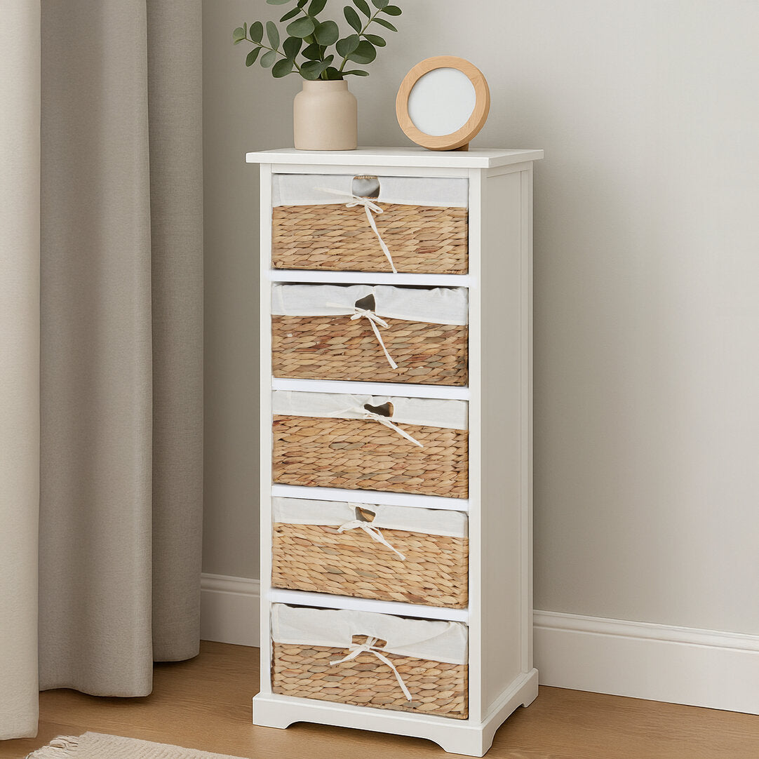 Siena 5 Seagrass Drawer Chest