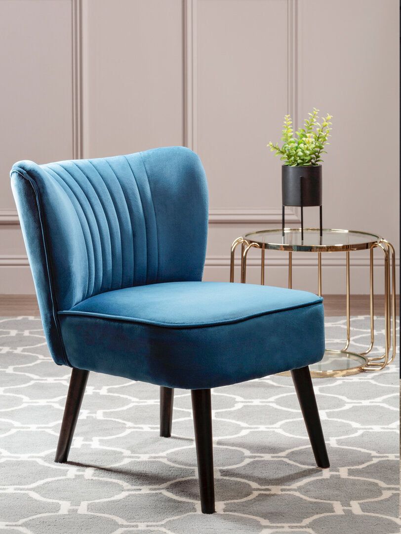 Sorrento Park Blue Velvet Chair