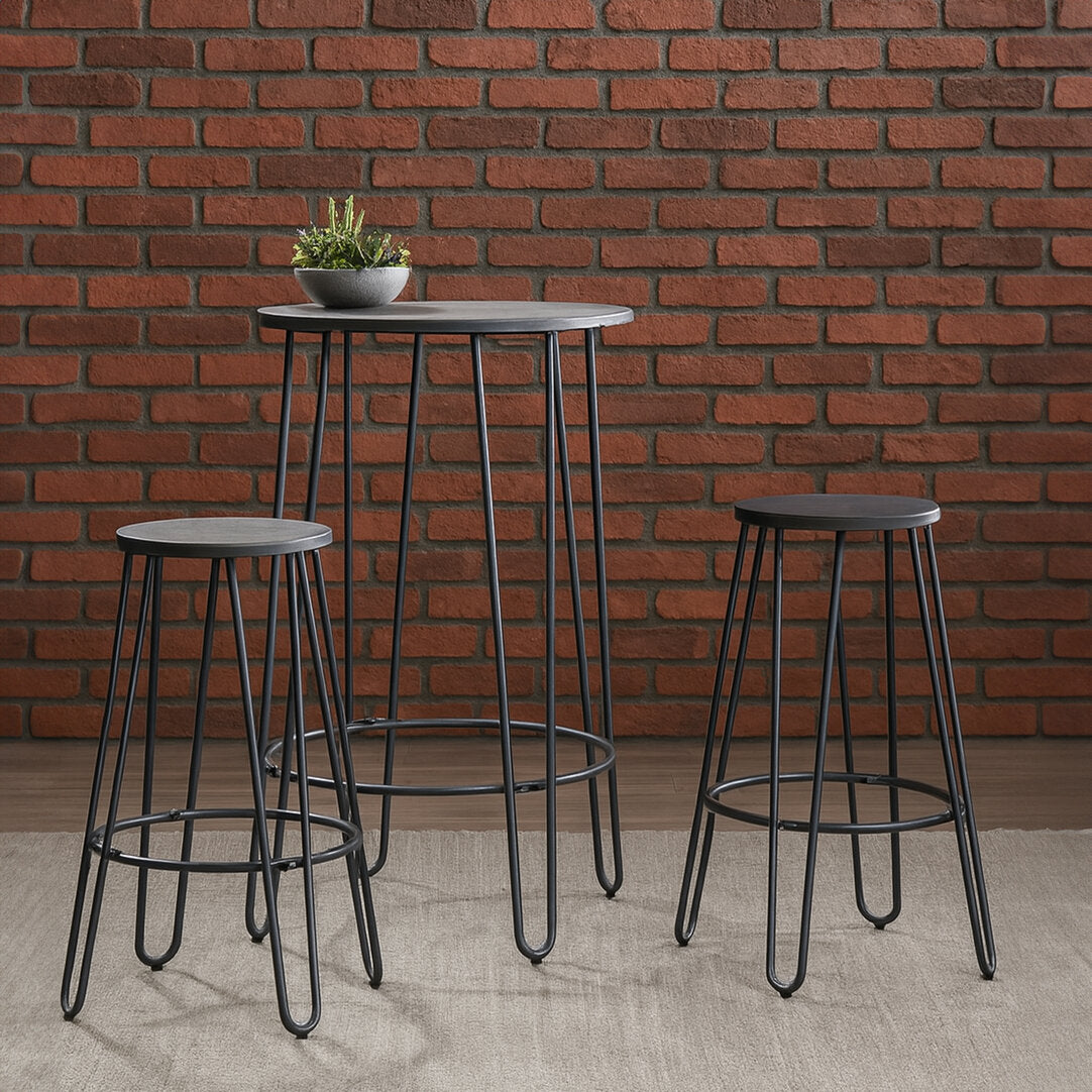 Madison 3 Piece Bar Table And Stool Set