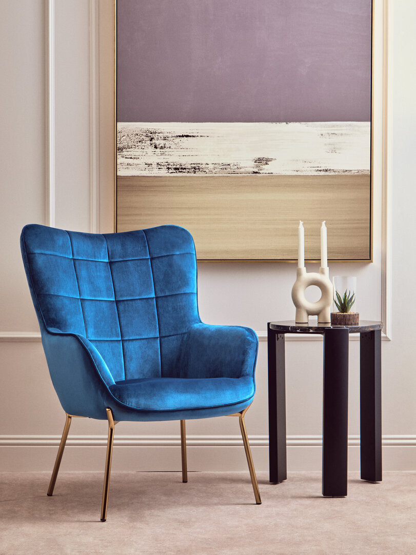Richmond Blue Velvet Chair