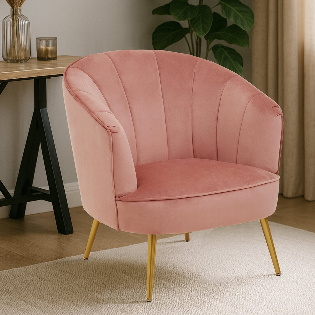 Durham Pink Velvet Chair