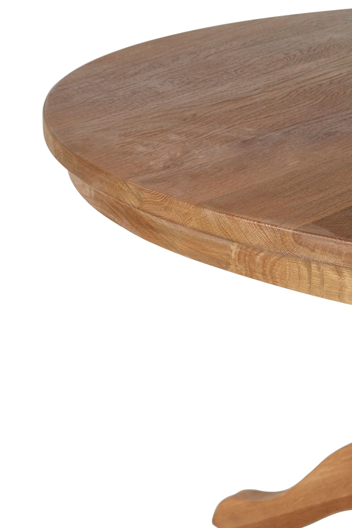 Cannes Natural Oak Wood Round Dining Table