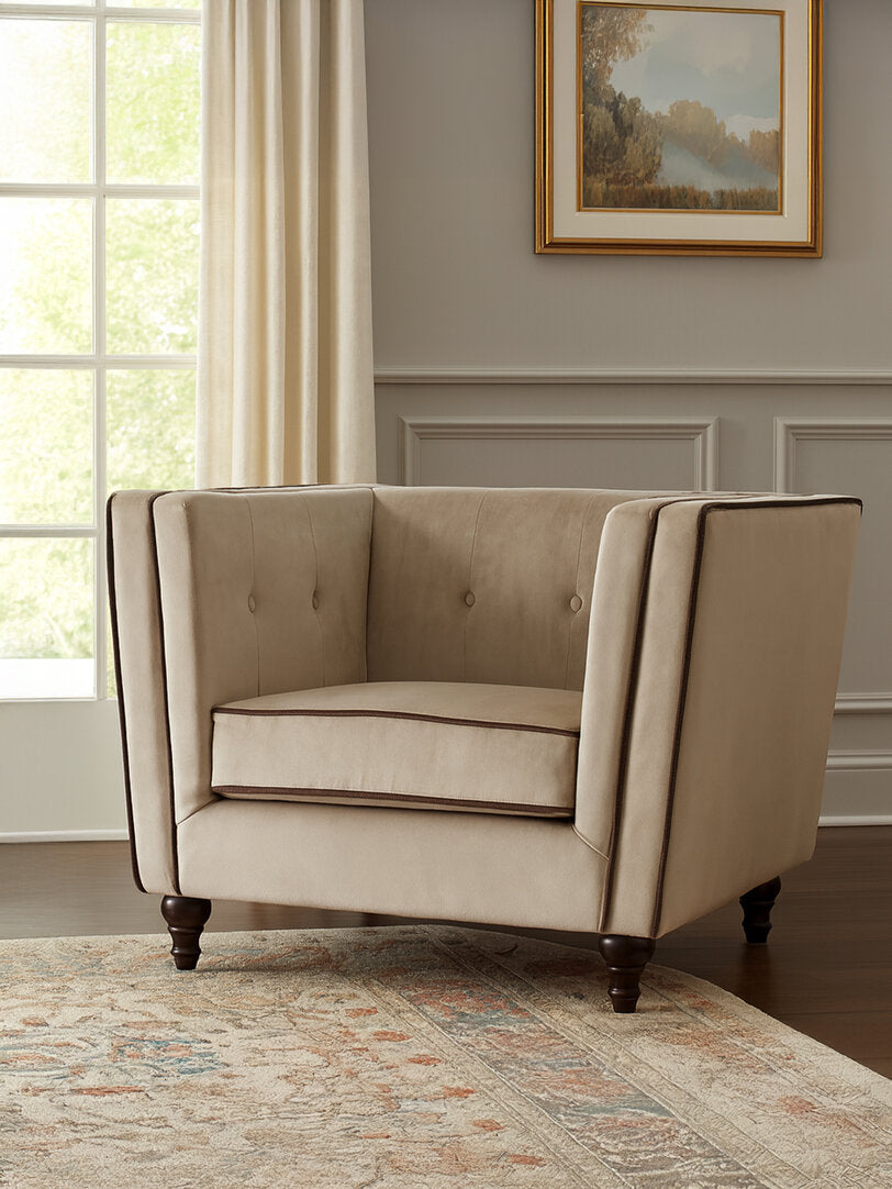 Notting Mink Velvet Chair