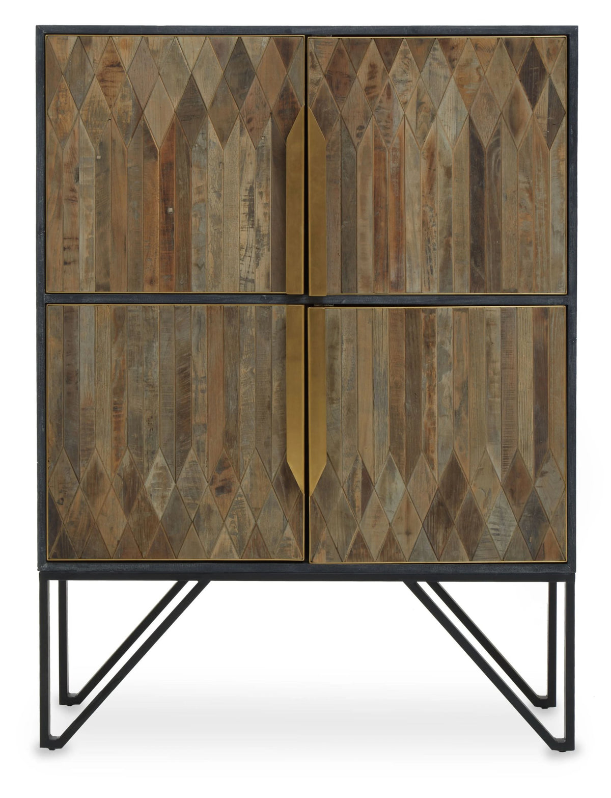 Malton Textured Recycled Wood Cabinet