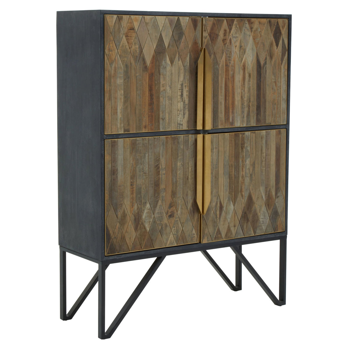 Malton Textured Recycled Wood Cabinet