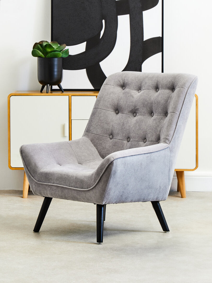 Richmond Grey Curved Chair