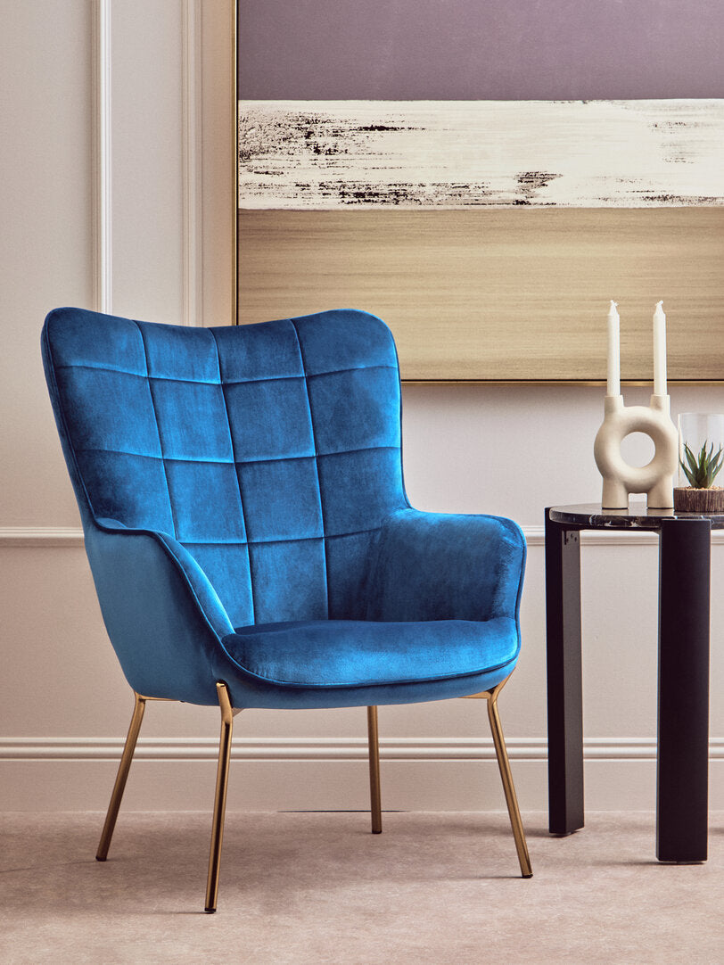 Richmond Blue Velvet Chair