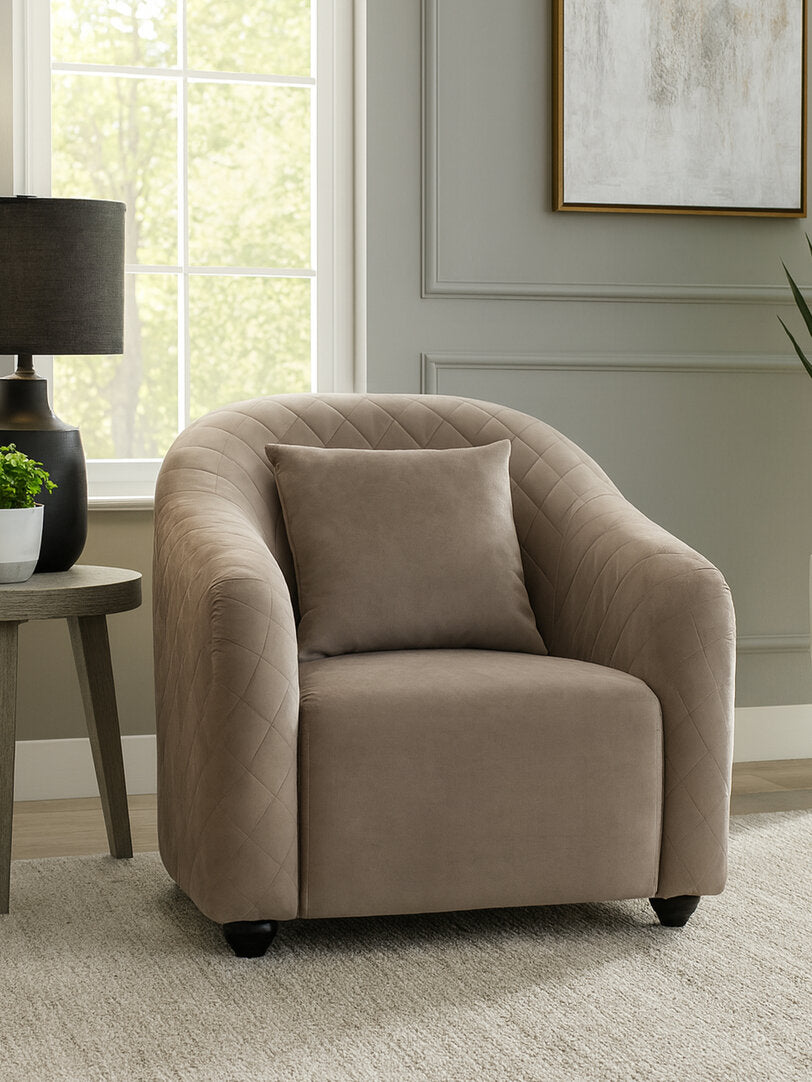 Loxley Grey Velvet Chair