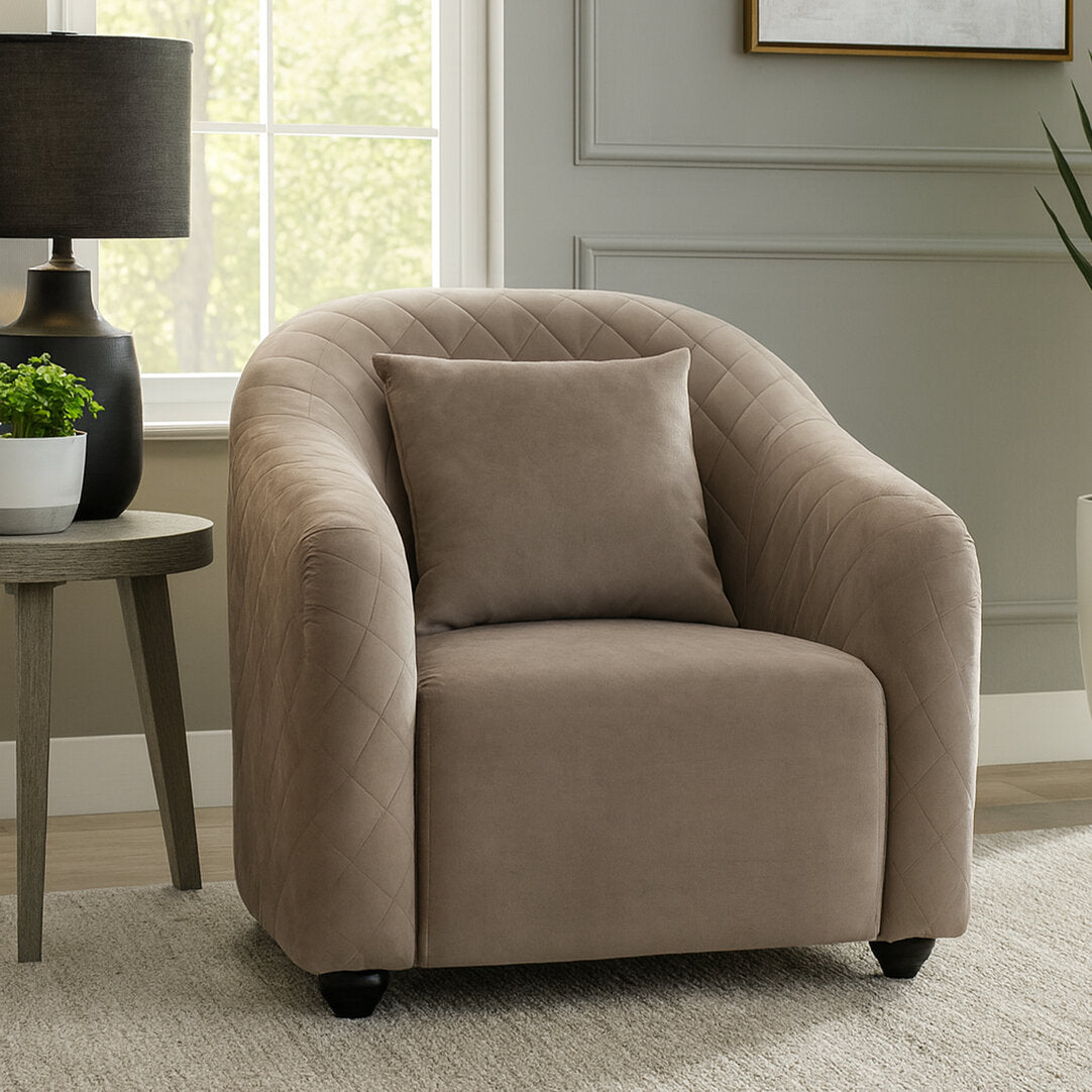 Loxley Grey Velvet Chair