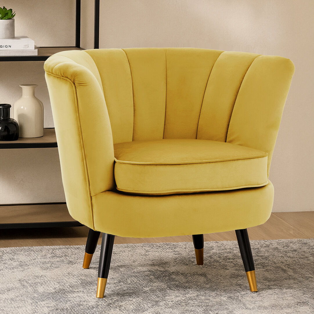 Regent Pistachio Velvet Shell Accent Chair