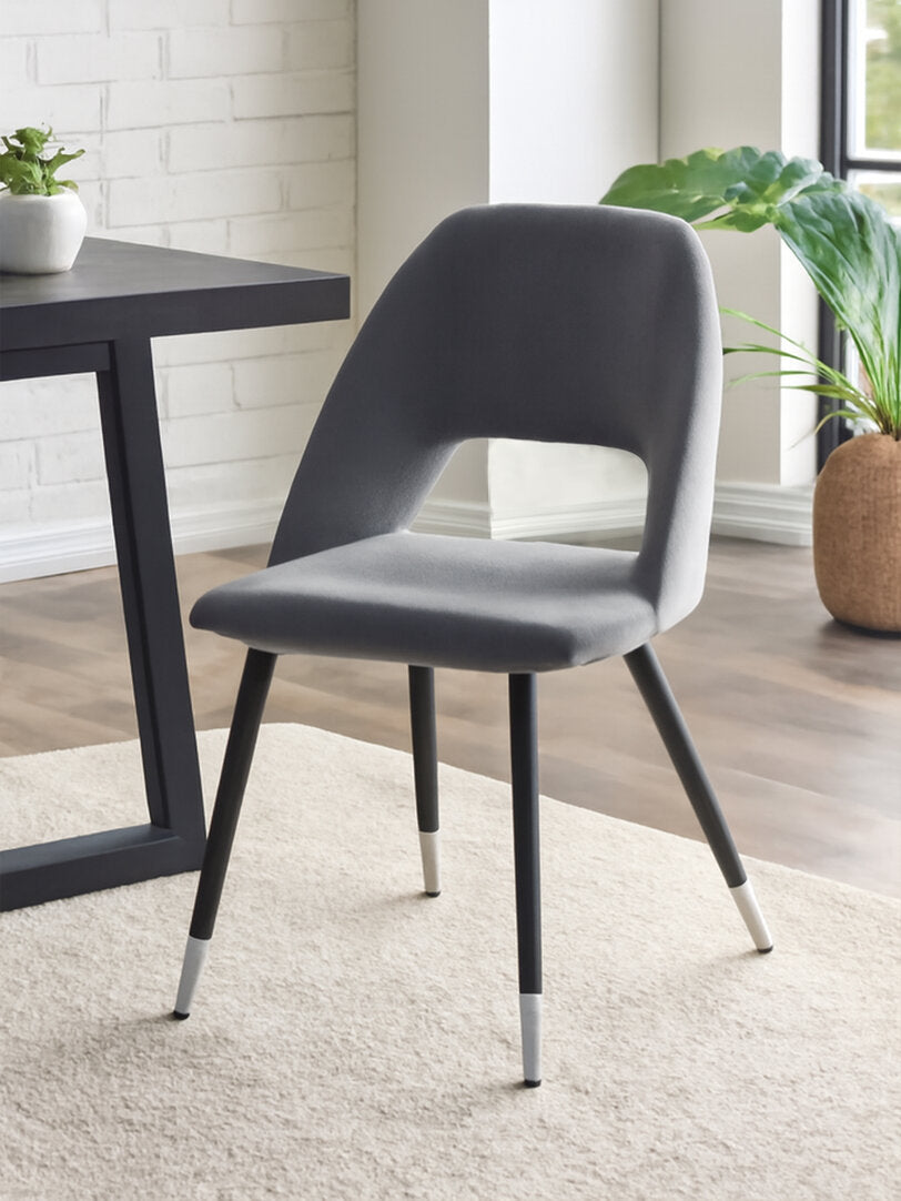 Florence Grey Velvet Dining Chair