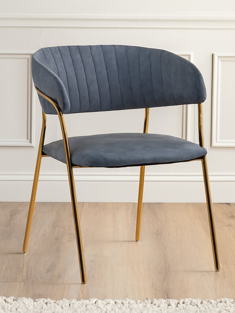 Devon Dark Grey Faux Leather Dining Chair