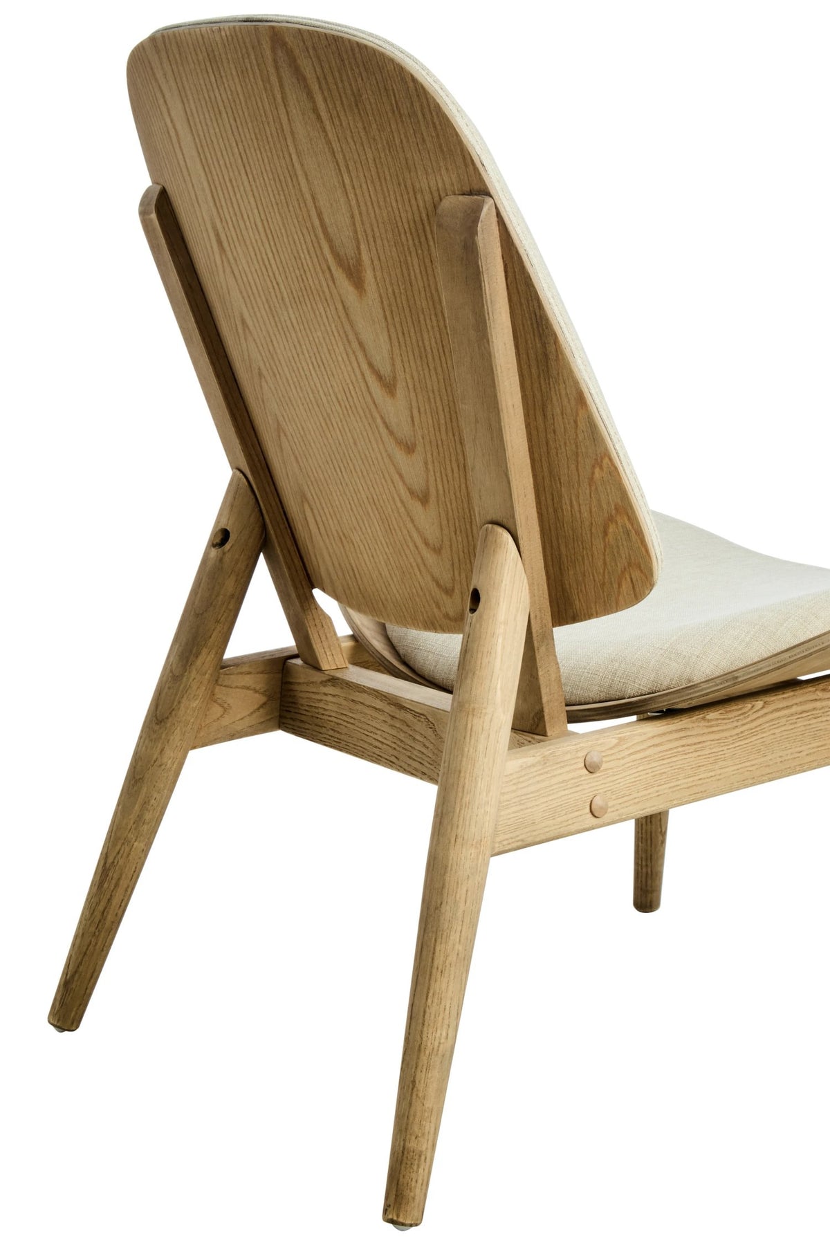 Harrogate Fabric and Washed Elm Wood Chair