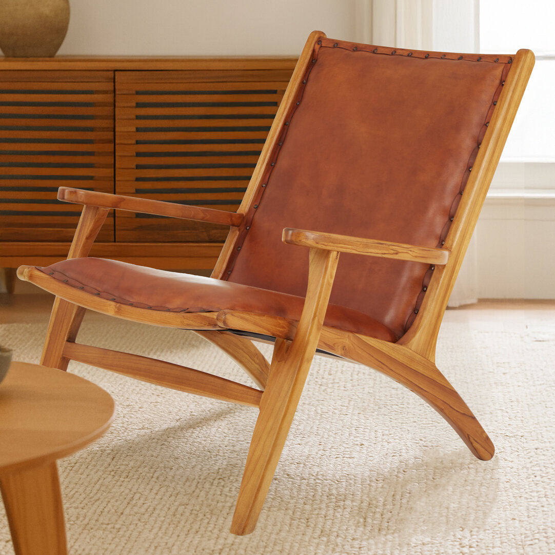 Seville Brown Leather Chair