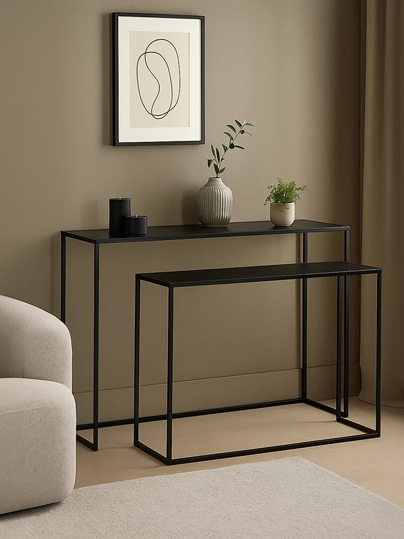 Notting Set Of Two Black Console Tables