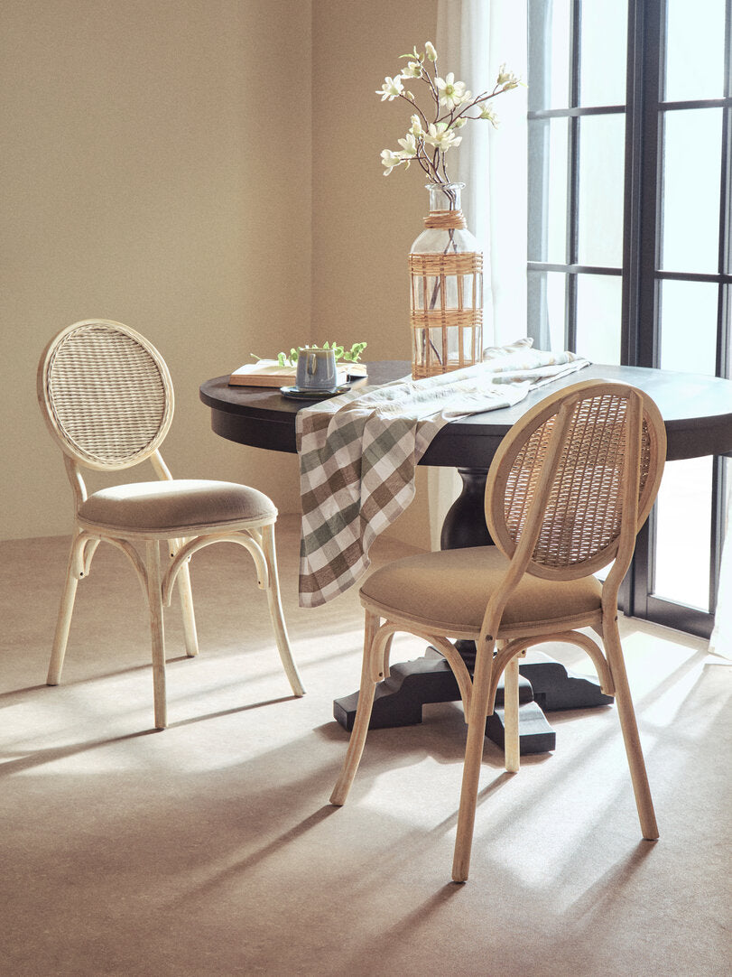 Stirling White Wash Elm Wood Dining Chair