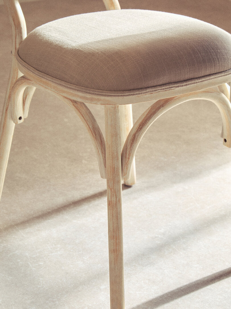 Stirling White Wash Elm Wood Dining Chair