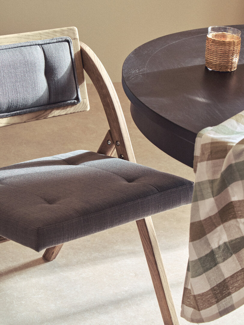 Stirling Grey Wash Elm Wood Folding Chair