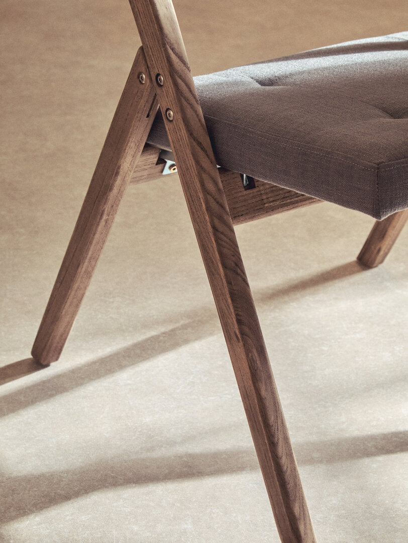 Stirling Grey Wash Elm Wood Folding Chair