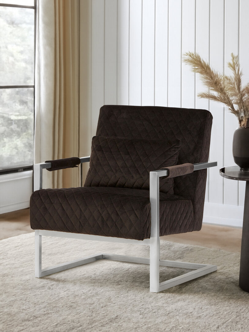 Mayfair Black Fabric Armchair