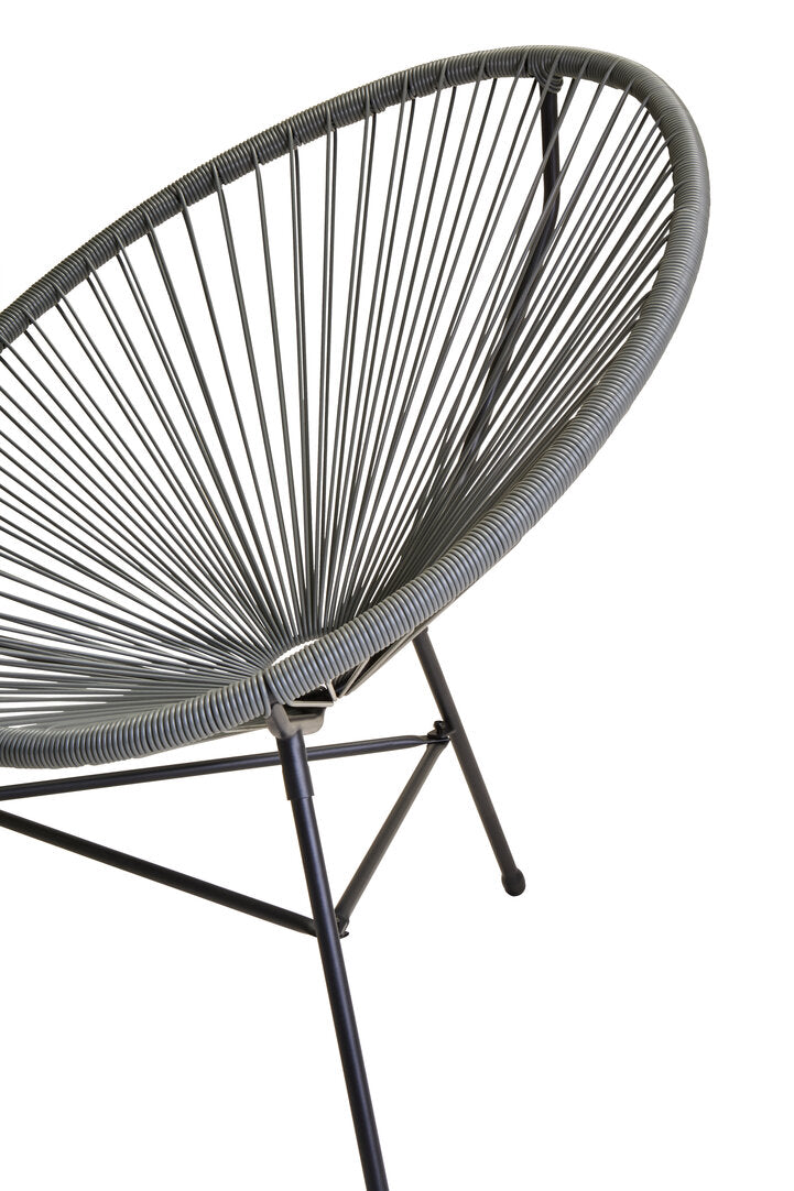 York Grey 3 Piece Rattan Patio Set