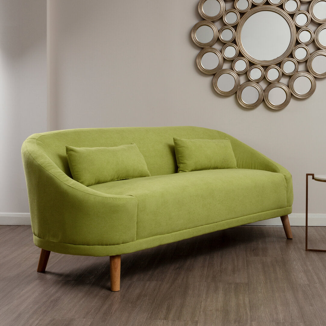 Bristol Green Linen Sofa