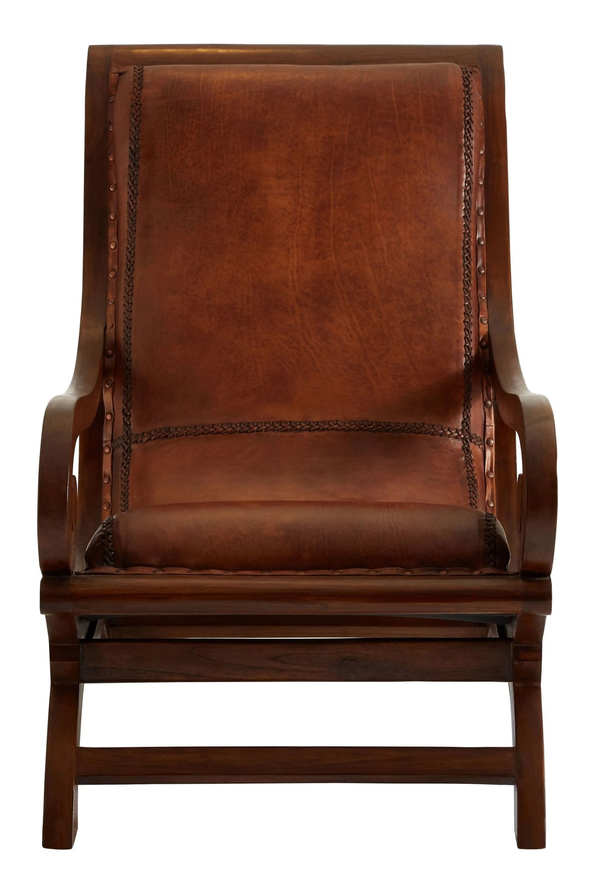 Carlton Leather Lounge Chair with Footstool