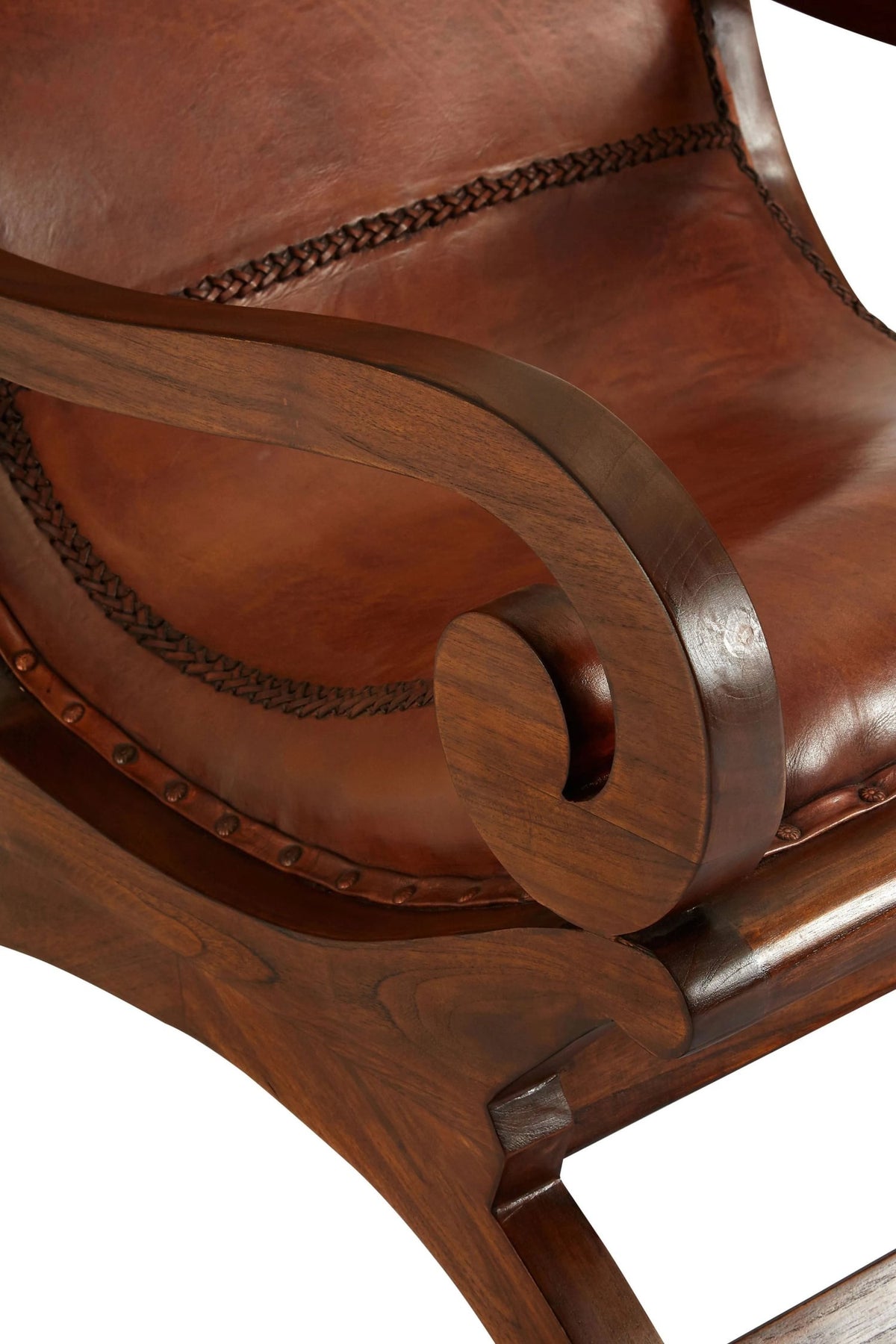Carlton Leather Lounge Chair with Footstool