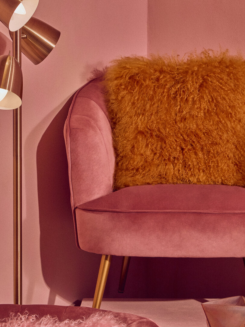 Durham Pink Velvet Chair