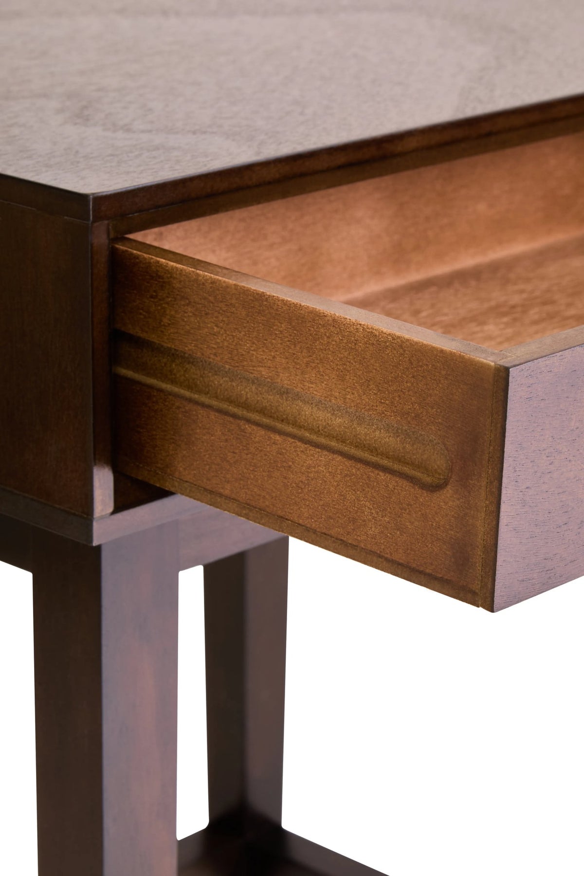 Savoy One Drawer Walnut Wood Finish Side Table