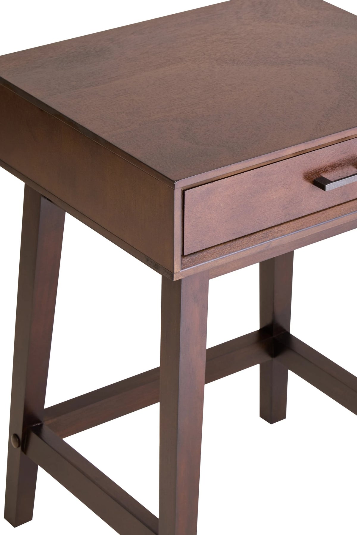 Savoy One Drawer Walnut Wood Finish Side Table
