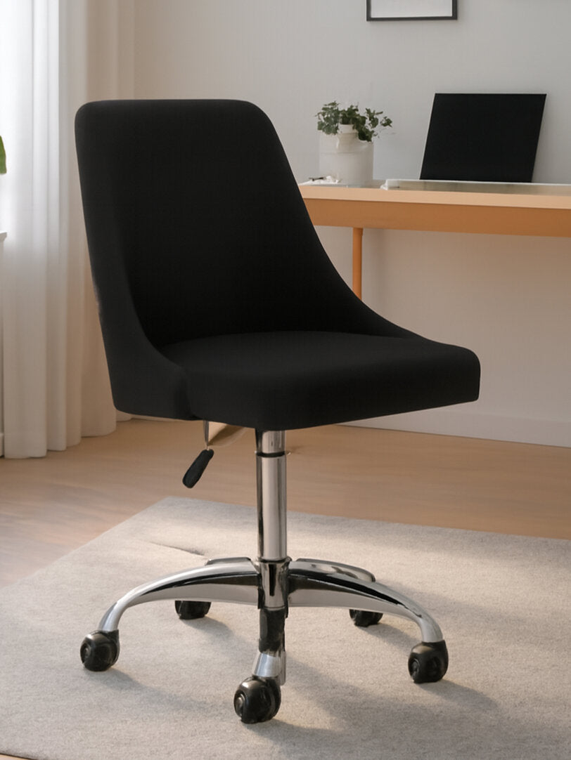 Florence Black And Chrome Home Office Chair