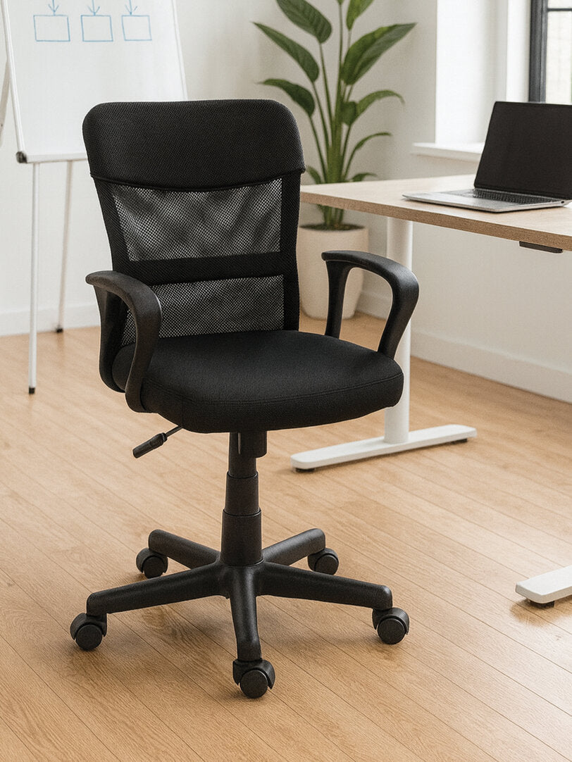 Windsor Black And Dark Grey Home Office Chair