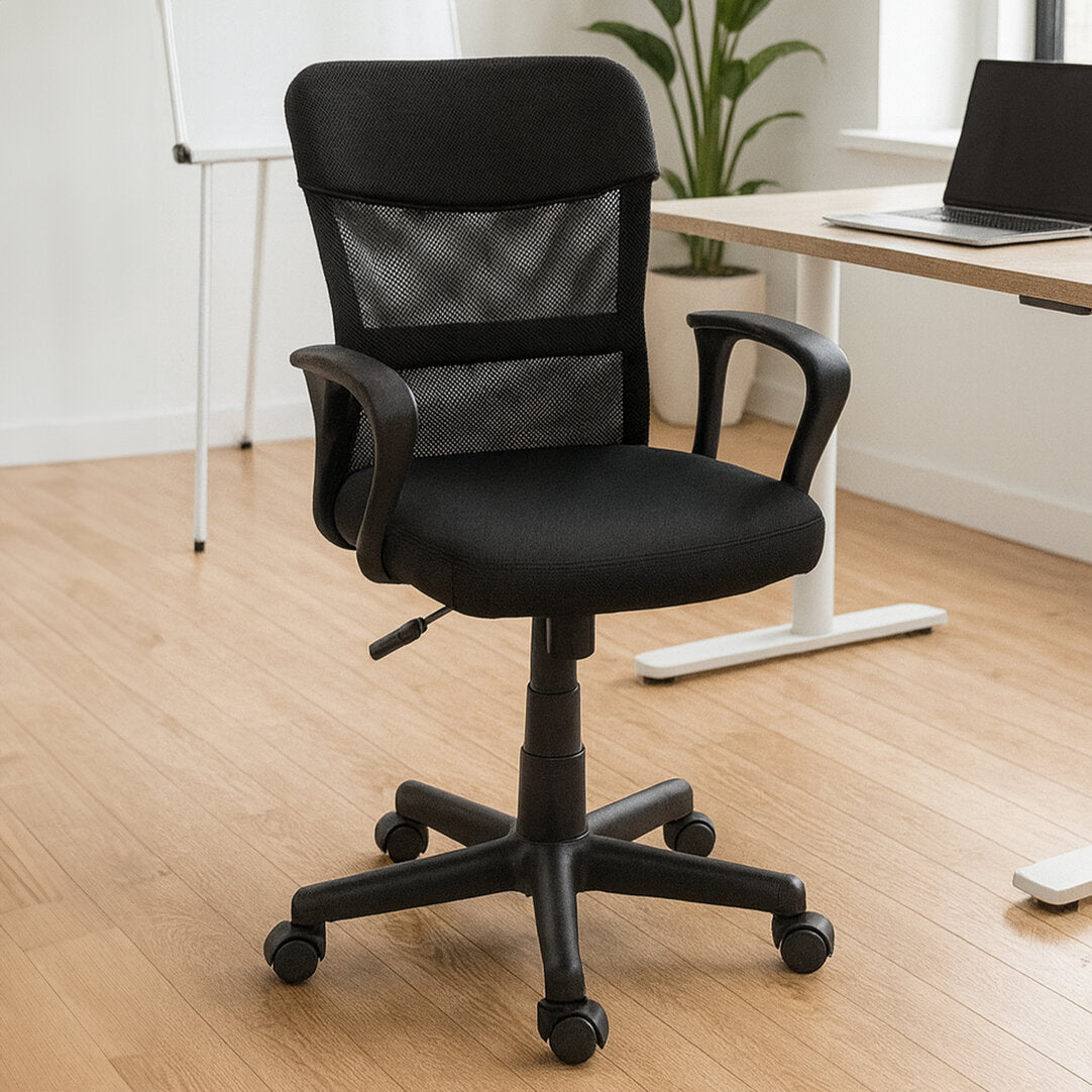 Windsor Black And Dark Grey Home Office Chair