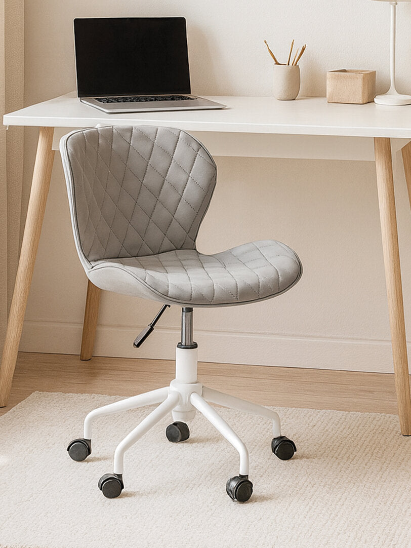 Florence Grey And White Home Office Chair