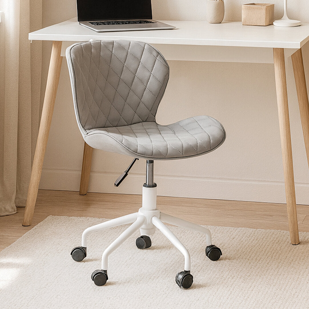 Florence Grey And White Home Office Chair