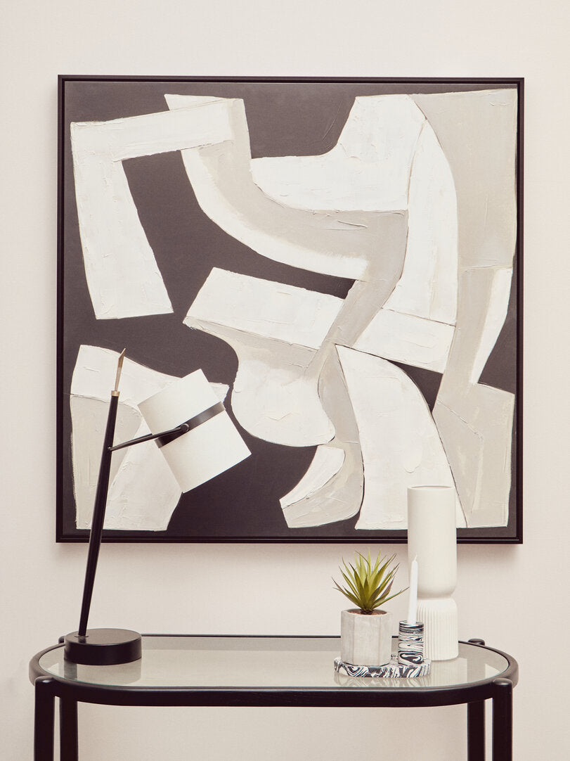 Stirling Rattan and Glass 2 Tier Console Table