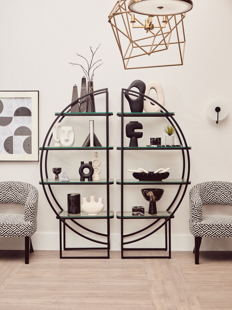 Sorrento Park Greek Key design Cutout Lounge Chair